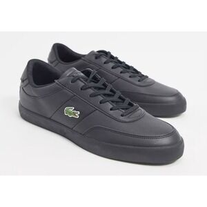 Lacoste Court-Master 0120 1 Sneakers - Men's Size 10.5 US - Black - Excellent